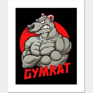 GYMRAT | gym wear | gym lovers t-shirt | gym motivation Posters and Art